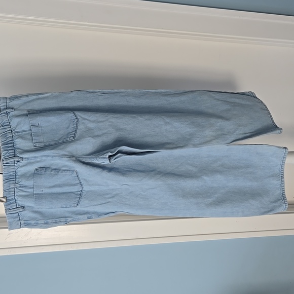 Uniqlo Light Blue Denim Pants Wide Legs High Waisted M  28-29. - Picture 5 of 7